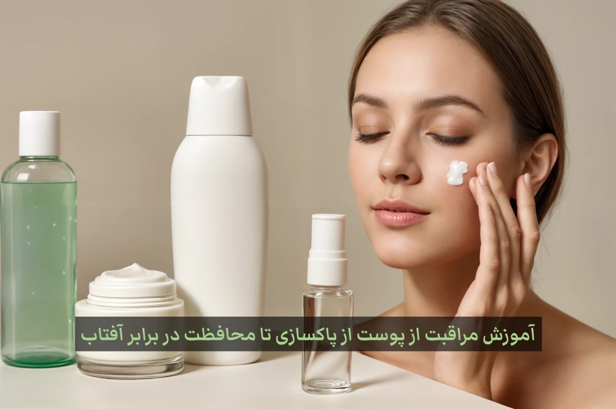 آموزش مراقبت از پوست از پاکسازی تا محافظت در برابر آفتاب